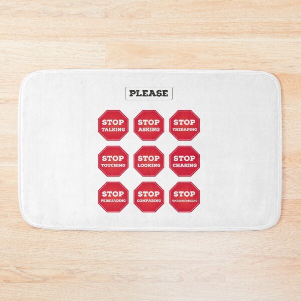 Item preview, Please STOP – neurodiversity acceptance, autism awareness. designed and sold by KambesaStudio.