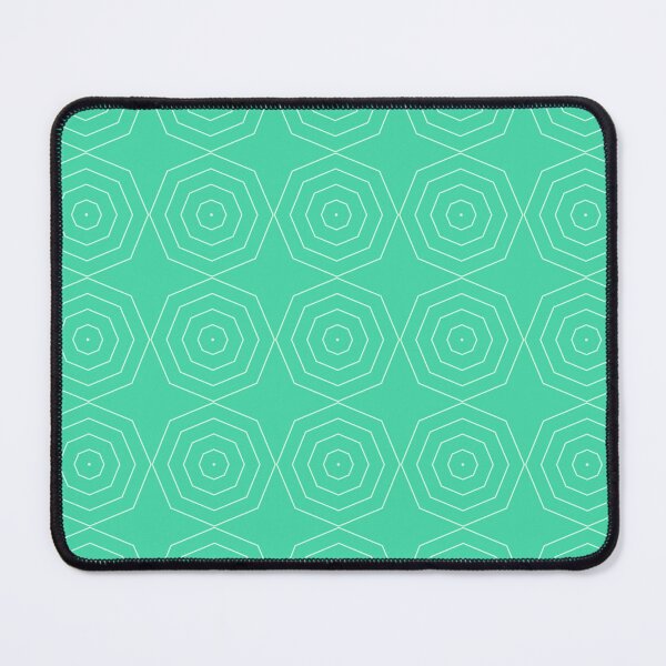 Item preview, Eucalyptus & aero blue geometric pattern designed and sold by Mint + Midnight.