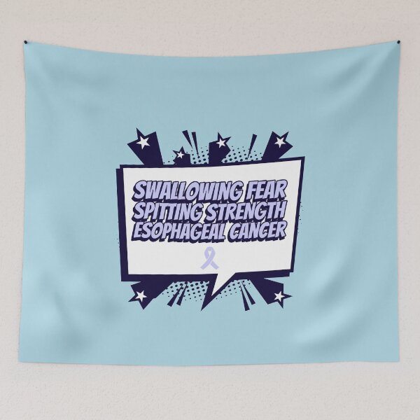 Item preview, Swallowing Fear Spitting Strength Esophageal Cancer designed and sold by ACA Design & Print.
