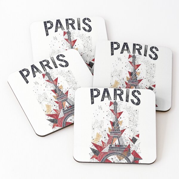 Item preview, Paris Eiffel Tower Geometric Abstract Art designed and sold by Ekracreatives.