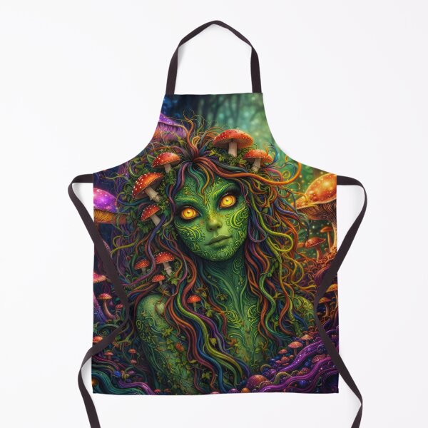 Item preview, Lab Visions 113: Amanita Forest Spirit Woman with Glowing Eyes designed and sold by The Psychedelic Anarchist.