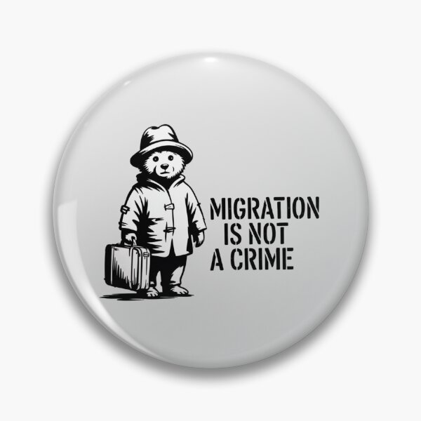Item preview, Banksy - Migration is not a crime designed and sold by 123ks.
