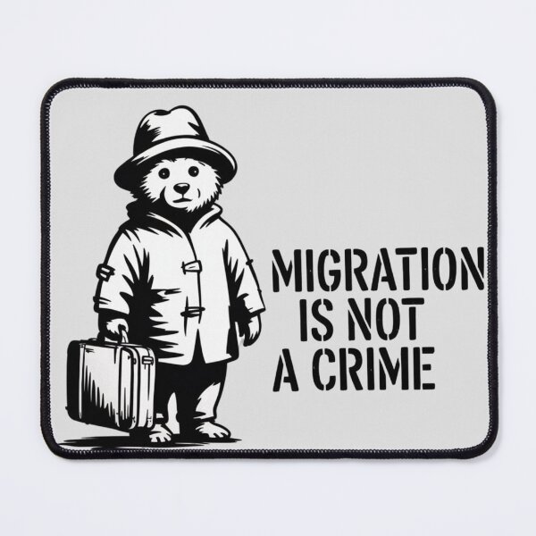 Item preview, Banksy - Migration is not a crime designed and sold by 123ks.