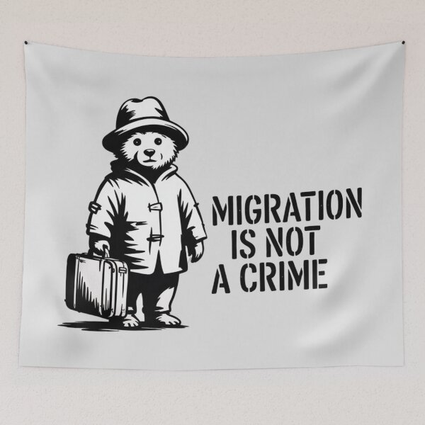 Item preview, Banksy - Migration is not a crime designed and sold by 123ks.
