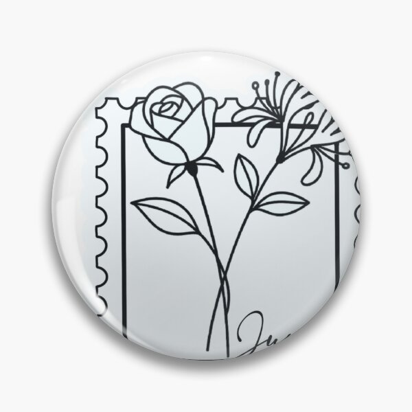 Artikelvorschau, Briefmarke mit der Geburtsblume für Juni entworfen und verkauft von Bcarroll0716.