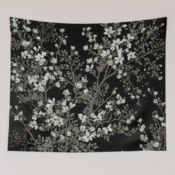 Item preview, Small white flowers designed and sold by uunaa.