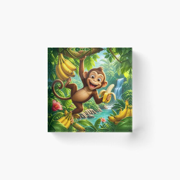 Artikelvorschau, der Affe und die Banane entworfen und verkauft von EdicionesJML.