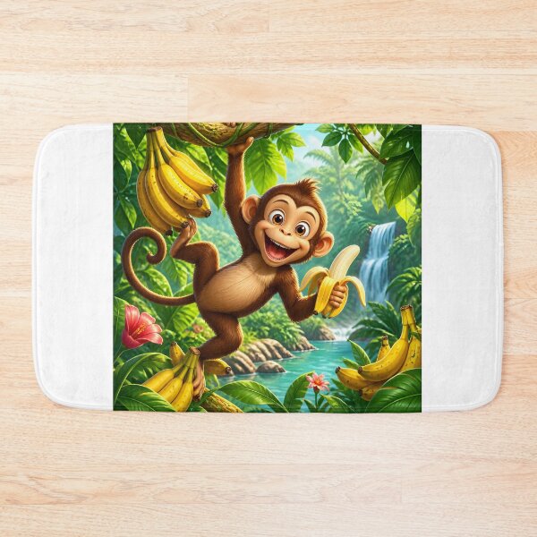 Item preview, the monkey and the banana designed and sold by EdicionesJML.