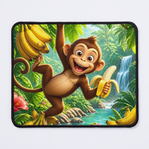 Item preview, the monkey and the banana designed and sold by EdicionesJML.