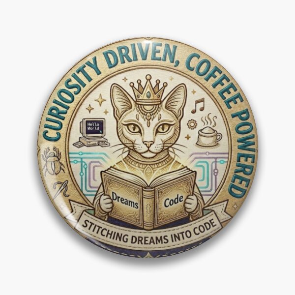 Item preview, Curiosity Driven Coffee Powered - The Ultimate Creator Emblem designed and sold by Zeyzep.