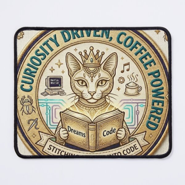 Item preview, Curiosity Driven Coffee Powered - The Ultimate Creator Emblem designed and sold by Zeyzep.