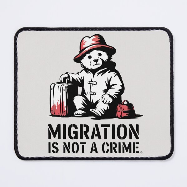 Item preview, Banksy Graffiti - Migration is not a crime designed and sold by 123ks.