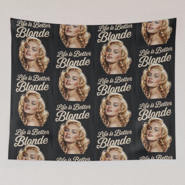 Item preview, Life Is Better Blonde Pinup designed and sold by RedCircleArt.
