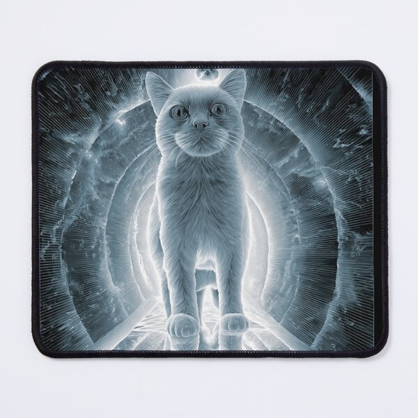 Item preview, The Celestial Feline Gateway to Infinity designed and sold by Luna's World - Moody Vibes Studio.
