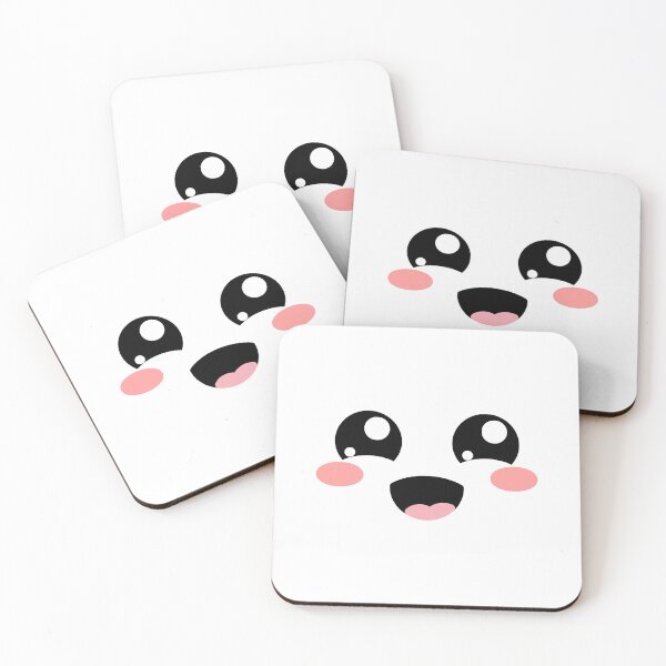 Item preview, Sweet kawaii blushing smiling joyful face designed and sold by BlushyPrint.