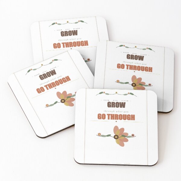 Item preview, Grow Through What You Go Through Botanical Motivational Gift designed and sold by Mega-Shopping.