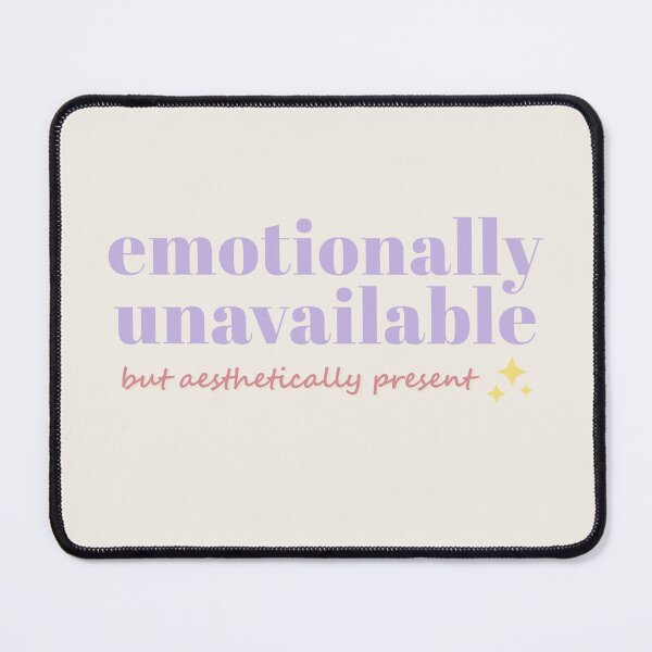 Item preview, Emotionally Unavailable But Aesthetically Present — Dark Cute Art Print & Sticker designed and sold by Reverber.arting.