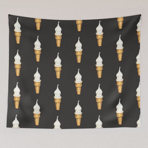 Item preview, BLACK ICE CREAM Pop ART| oil painting style| Unique ART Design | Aesthetic Dessert Design designed and sold by BlueberrySwan.