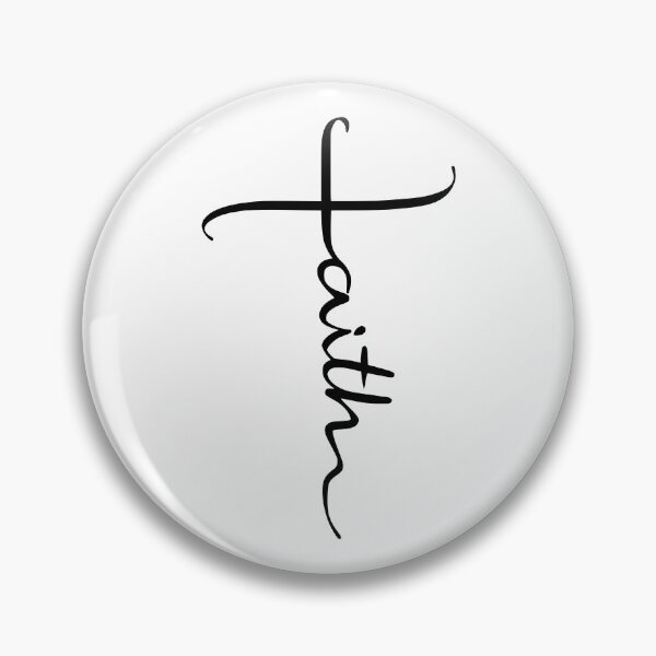 Item preview, Faith Cross — Scripted Vertical Cross Design designed and sold by FrescoDesign.