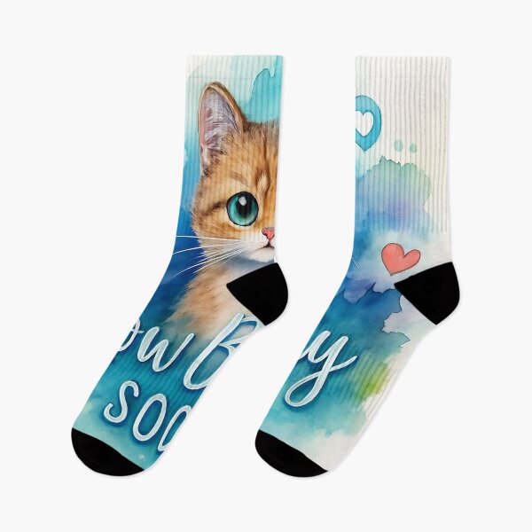 Item preview, Low Social Battery | Cute Cat Introvert Watercolor Illustration designed and sold by Angellacelin.