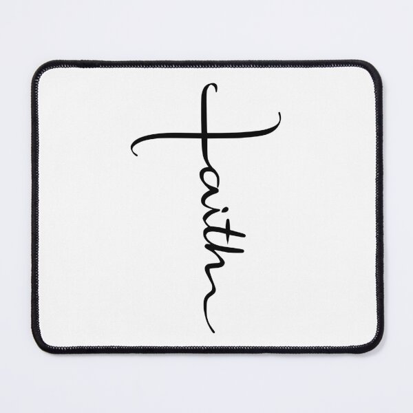 Item preview, Faith Cross — Scripted Vertical Cross Design designed and sold by FrescoDesign.