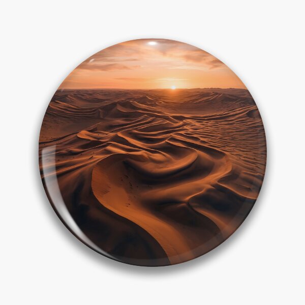 Item preview, Golden Sunset Desert Sand Dunes Landscape designed and sold by novadawy.