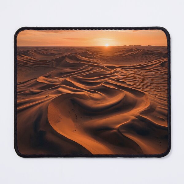Item preview, Golden Sunset Desert Sand Dunes Landscape designed and sold by novadawy.