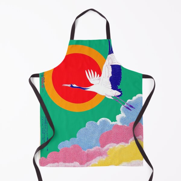 Item preview, Japandi Pop Art Crane - Minimalist Japanese Zen Wall Art  designed and sold by KJNihonDesigner.
