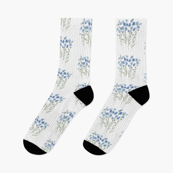 Item preview, Blue forget-me-not watercolor painting designed and sold by uunaa.