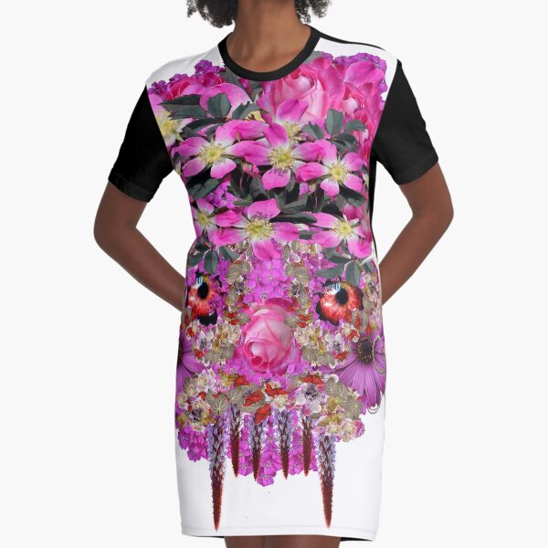The Flowers Grow Graphic T-Shirt Dress
