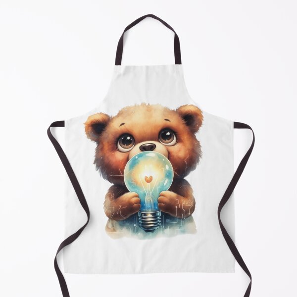 Item preview, Cute Teddy Bear Electrician - Magic Bulb designed and sold by WattSarkasmus.