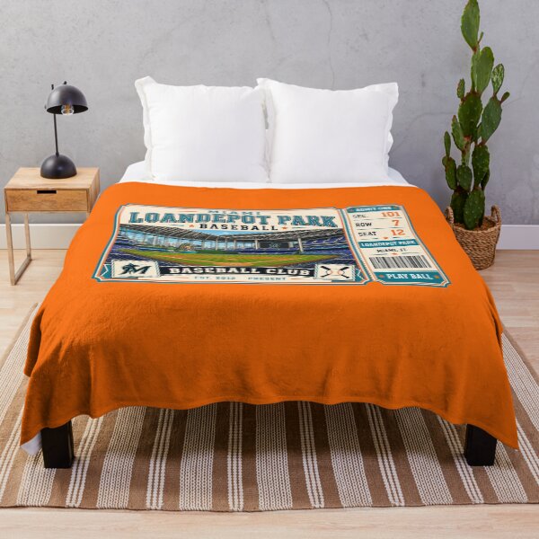 Item preview, Miami loanDepot Park Vintage Ticket Poster Retro Baseball Stadium Art Modern Ballpark Interior Miami Baseball Club designed and sold by GhostDawgs.