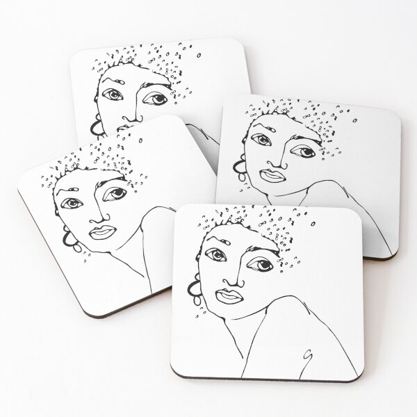 Item preview, Line art female portrait designed and sold by SO-studio-art.