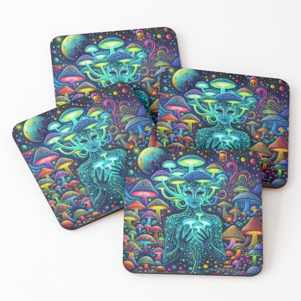 Item preview, Lab Visions 115: Neon Mushroom Alien Cosmic Psychedelic Figure designed and sold by The Psychedelic Anarchist.