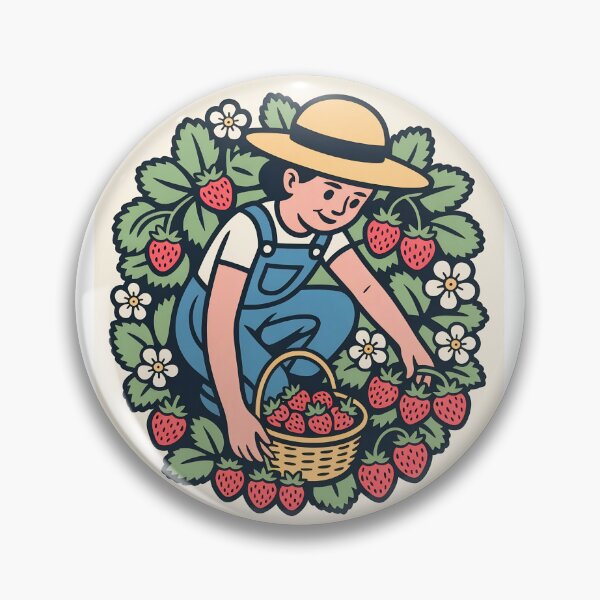 Item preview, Strawberry field worker designed and sold by Agu210.