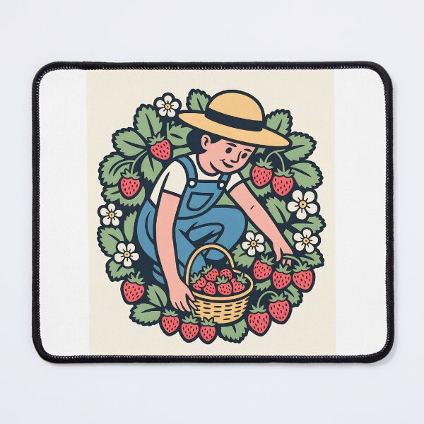 Item preview, Strawberry field worker designed and sold by Agu210.