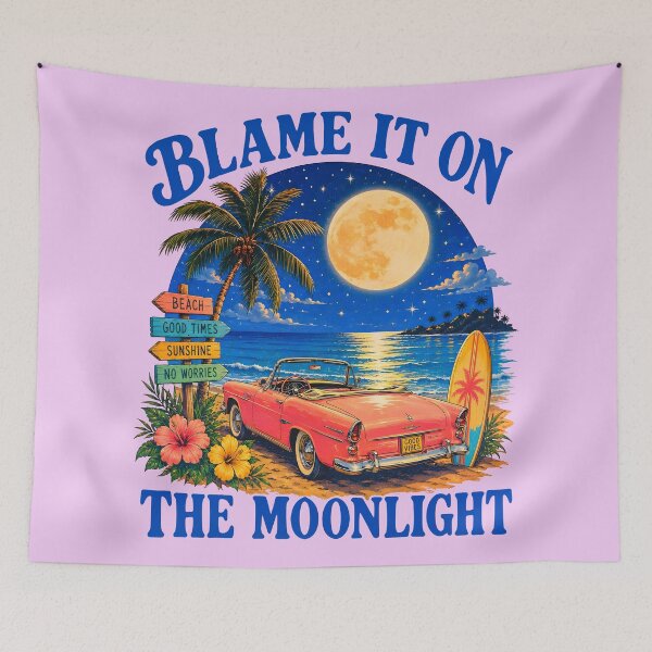 Item preview, Blame it on the moonlight design 2 designed and sold by DigitalandPhoto.