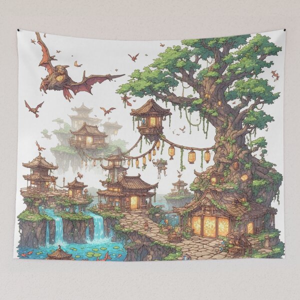Item preview, fantasy village designed and sold by Echo-TDR.