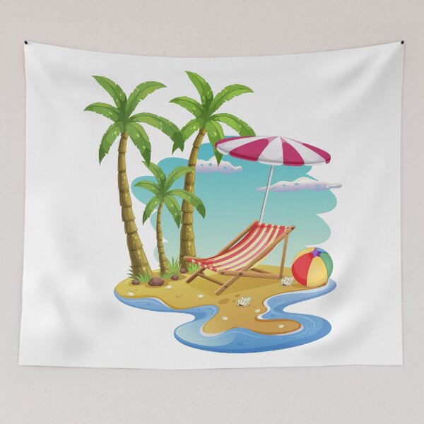 Item preview, Tropical Island Beach Vacation Scene designed and sold by Art-Essa.