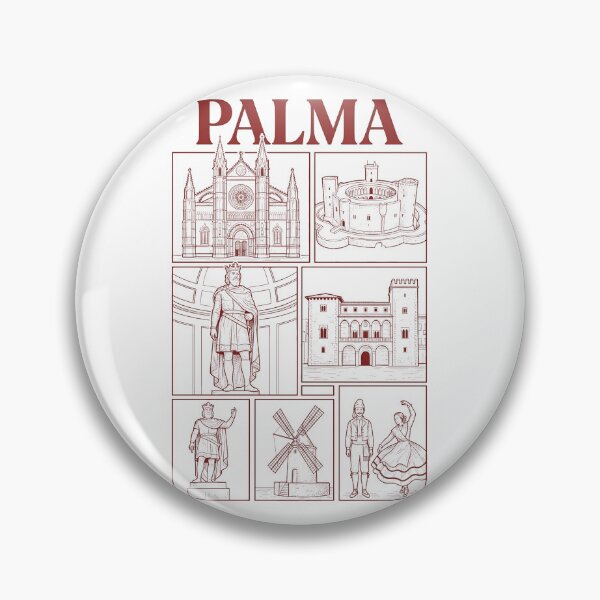 Item preview, Historic Palma de Mallorca Landmarks Travel Sketch designed and sold by k3rstman1.