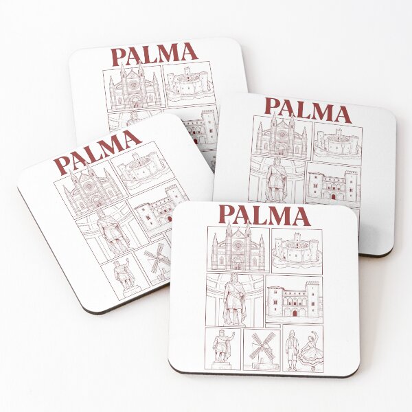 Item preview, Historic Palma de Mallorca Landmarks Travel Sketch designed and sold by k3rstman1.