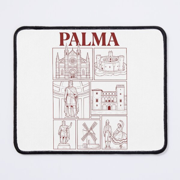 Item preview, Historic Palma de Mallorca Landmarks Travel Sketch designed and sold by k3rstman1.