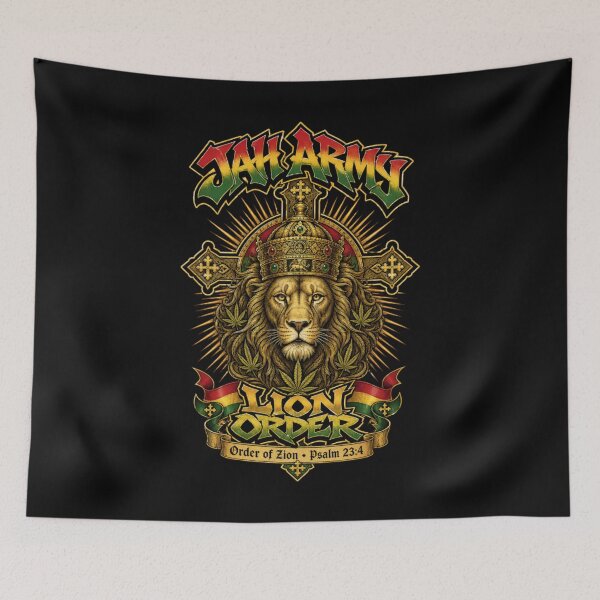 Item preview, JAH ARMY: LION ORDER designed and sold by SavvyEarth.