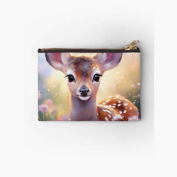 Item preview, Cute Fawn with Flowers Watercolor Illustration – Baby Deer Art, Floral Woodland Animal, Nursery Decor, Whimsical Nature designed and sold by Wildflower Mama Designs.