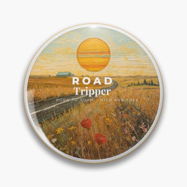 Item preview, Graphic road tripper Tee with a winding road through a field of flowers designed and sold by TriciasThreads.