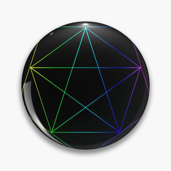 Item preview, Rainbow Pentagonal Star designed and sold by CodrawsCrib.