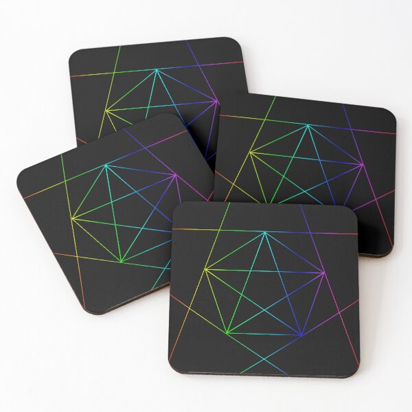 Item preview, Rainbow Pentagonal Star designed and sold by CodrawsCrib.
