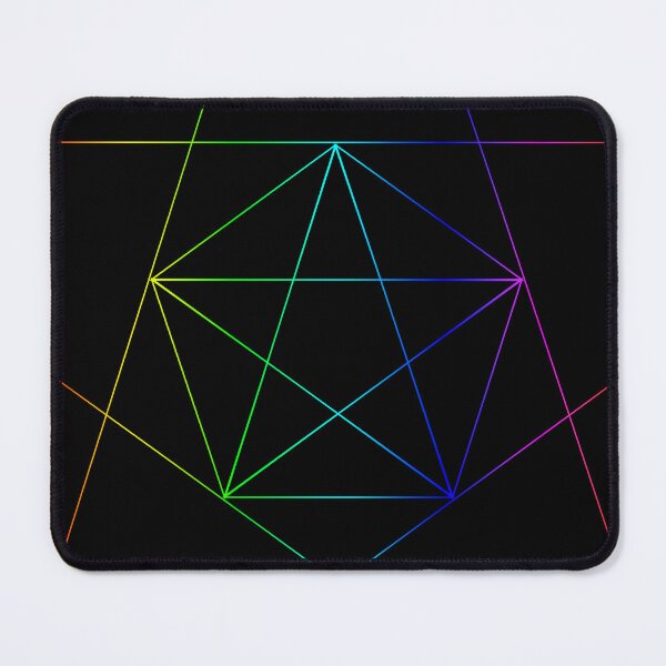 Item preview, Rainbow Pentagonal Star designed and sold by CodrawsCrib.