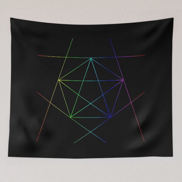 Item preview, Rainbow Pentagonal Star designed and sold by CodrawsCrib.