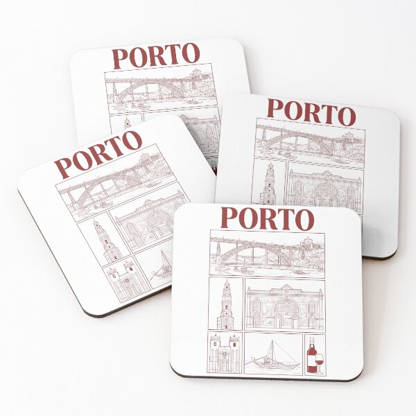 Item preview, Porto Portugal City Landmarks Line Art Sketch designed and sold by k3rstman1.